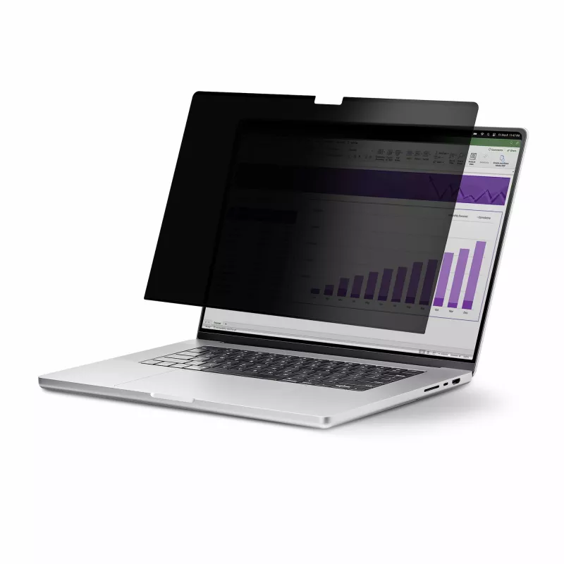 „StarTech.com“ 13,3 colio apverčiamas nešiojamojo kompiuterio privatumo ekranas, skirtas „MacBook Pro“, anti-akinimo ir mėlynos šviesos mažinimo privatumo filtras, ekrano apsauga su +/- 30° žiūrėjimo kampu