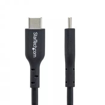 StarTech.com 1 m (3,3 pėd.) USB-C įkrovimo laidas 2 vnt. pakuotėje, USB C laidas, USB 2.0 Type-C nešiojamojo kompiuterio įkroviklio laidas, 60 W 3 A Power Delivery, TPE apvalkalas, USB-C duomenų perdavimo laidas, M/M