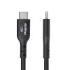 StarTech.com 3 m (9,8 pėd.) USB-A į USB-C įkrovimo laidas, įkrovimas ir sinchronizavimas, 3A, USB 2.0, TPE apvalkalas – juodas USB įkrovimo laidas