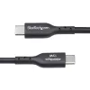 StarTech.com 3 m (9,8 pėd.) USB-A į USB-C įkrovimo laidas, įkrovimas ir sinchronizavimas, 3A, USB 2.0, TPE apvalkalas – juodas USB įkrovimo laidas