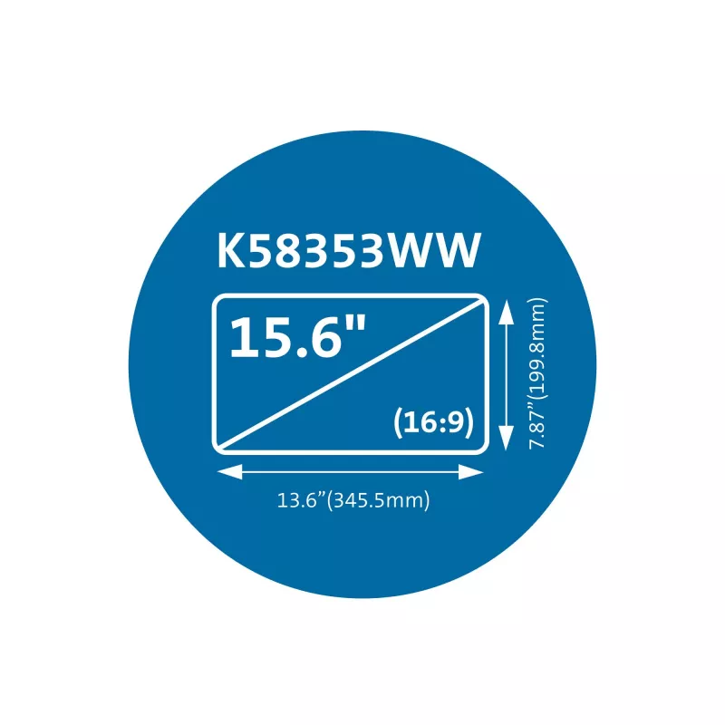 Kensington MagPro Magnetinis privatumo ekrano filtras nešiojamiesiems kompiuteriams 15,6 colio (16:9)