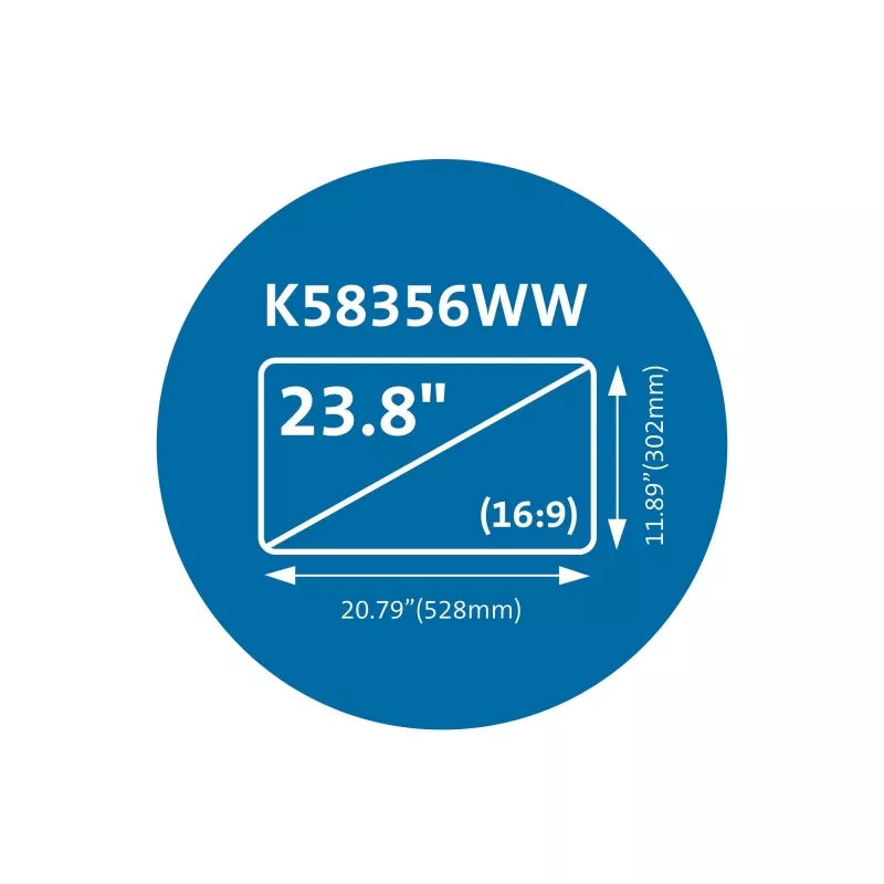 Kensington MagPro magnetinis privatumo ekrano filtras monitoriams 23,8 col. (16:9)
