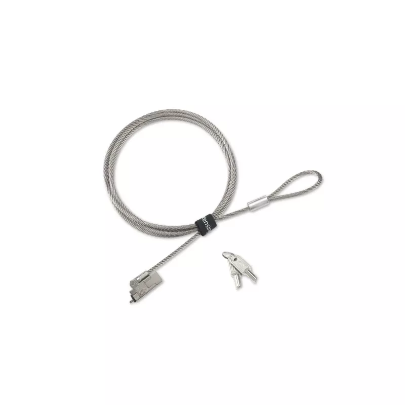 Kensington plonas NanoSaver 2.0 EQ rakinamas nešiojamojo kompiuterio užraktas, 1,83 m, Kensington, raktas, nerūdijantis plienas, sidabrinis