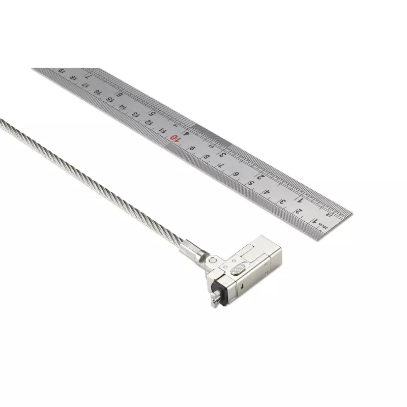 Kensington plonas NanoSaver 2.0 EQ rakinamas nešiojamojo kompiuterio užraktas, 1,83 m, Kensington, raktas, nerūdijantis plienas, sidabrinis
