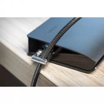 “Kensington Desktop & Peripherals Locking Kit 2.0”, 2,44 m, “Kensington”, raktinis, anglinis plienas, juoda, sidabrinė