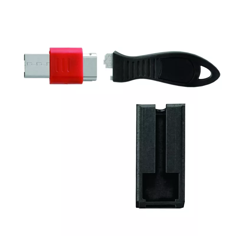 Kensington USB prievado užraktas su apsaugine apsauga, juoda, 1 vnt., Taivanas, 60 g