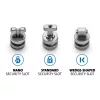 Kensington ClickSafe Universal Slots Security Anchors Kit, Inkaras, Nerūdijantis plienas, 3 vnt., 31 g, 115 mm, 85 mm