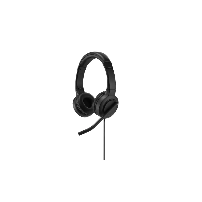 Kensington H1000 USB-C ant ausies uždedamos ausinės su mikrofonu, laidinės, skambučiams / muzikai, 20–20000 Hz, 190 g, ausinės su mikrofonu, juodos