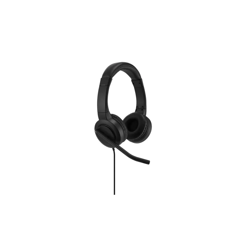 Kensington H1000 USB-C ant ausies uždedamos ausinės su mikrofonu, laidinės, skambučiams / muzikai, 20–20000 Hz, 190 g, ausinės su mikrofonu, juodos