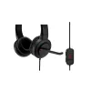 Kensington H1000 USB-C ant ausies uždedamos ausinės su mikrofonu, laidinės, skambučiams / muzikai, 20–20000 Hz, 190 g, ausinės su mikrofonu, juodos