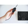 Kensington H1000 USB-C ant ausies uždedamos ausinės su mikrofonu, laidinės, skambučiams / muzikai, 20–20000 Hz, 190 g, ausinės su mikrofonu, juodos
