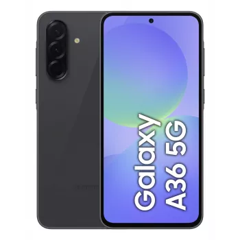 Išmanusis telefonas Samsung Galaxy A36 5G — 6,7 colio Super AMOLED, 128 GB, 6 GB RAM, 50 MP galinė kamera, IP67, 5000 mAh (juoda)
