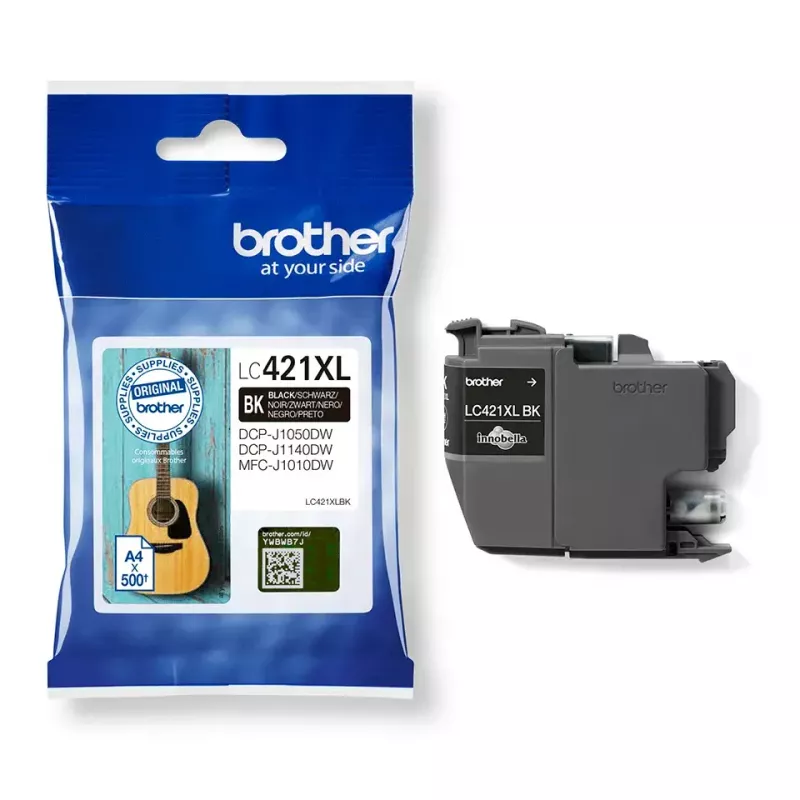 Rašalo kasetė Brother LC421XLBK juoda