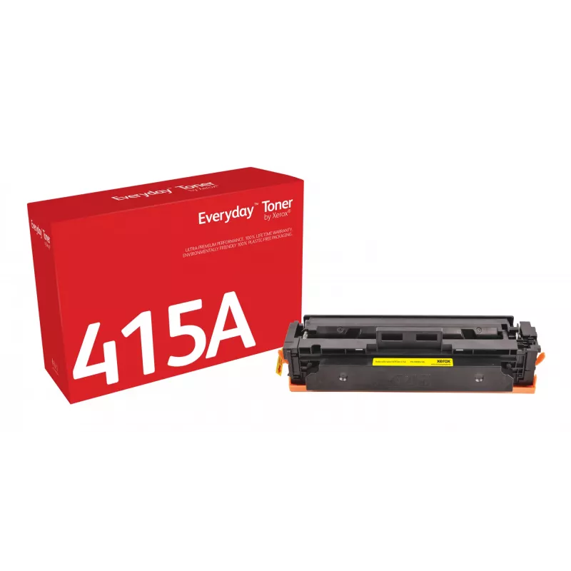 Everyday™ Geltona Toner by Xerox, suderinamas su HP 415A (W2032A), standartinės talpos