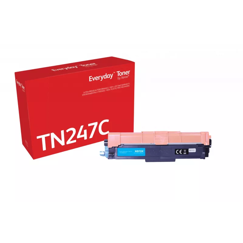 Everyday™ Žydra Toner, Xerox, suderinamas su Brother TN247C, didelės talpos
