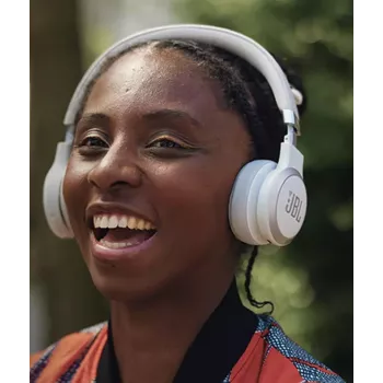 JBL Live 670NC ausinės belaidės ant galvos juostos skambučiams/muzikai Bluetooth baltos