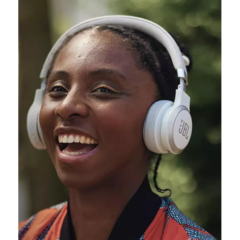JBL Live 670NC ausinės belaidės ant galvos juostos skambučiams/muzikai Bluetooth baltos