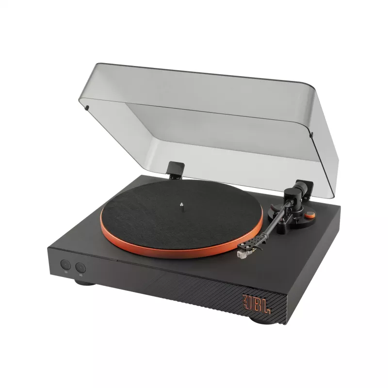 JBL Spinner BT diržinė garso patefono grotuvas, juodas, oranžinis