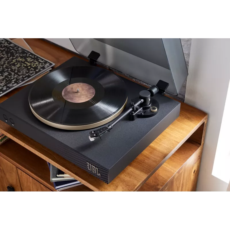 JBL Spinner BT diržinė garso patefono grotuvas, juoda, auksinė