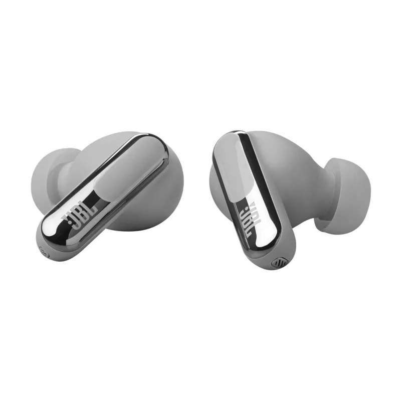 JBL Live Beam 3 ausinės Belaidžio ryšio Į ausis Skambučiams/Muzikai/Sportui/Kasdienai Bluetooth Sidabrinės