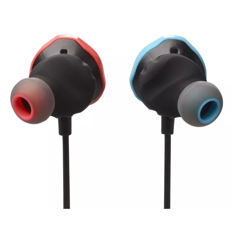 JBL Quantum 50N ausinės su mikrofonu, laidinės, į ausis dedamos, juodos, mėlynos, raudonos