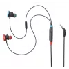 JBL Quantum 50N ausinės su mikrofonu, laidinės, į ausis dedamos, juodos, mėlynos, raudonos