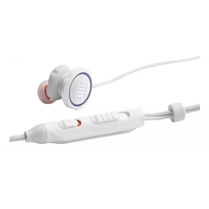 JBL Quantum 50C ausinės su laidu į ausis įdedamos žaidimams baltos