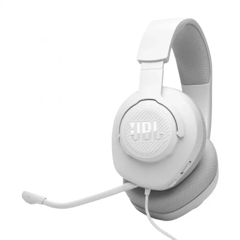 JBL Quantum 100M2 ausinės su laidu, galvos juosta, žaidimams, baltos