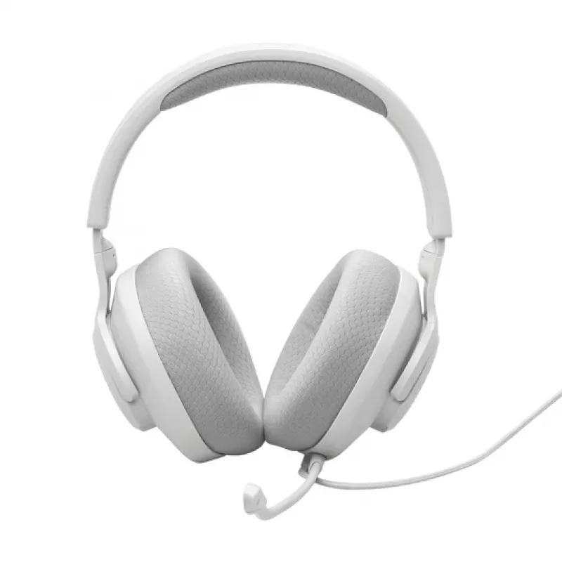 JBL Quantum 100M2 ausinės su laidu, galvos juosta, žaidimams, baltos