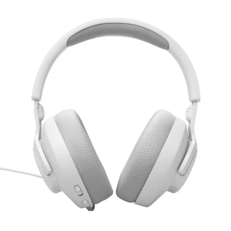 JBL Quantum 100M2 ausinės su laidu, galvos juosta, žaidimams, baltos