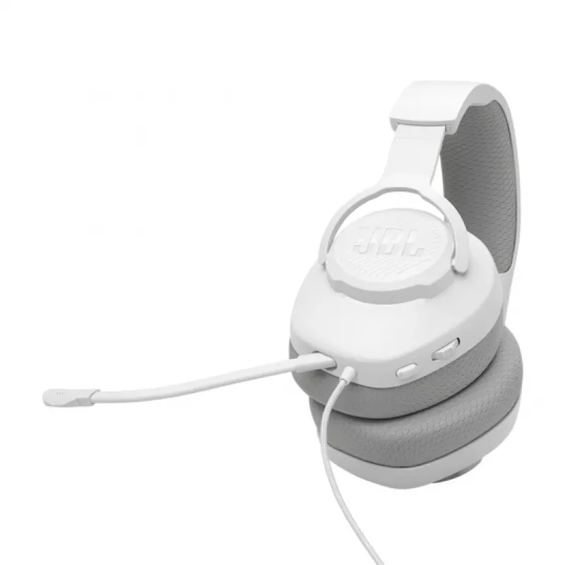 JBL Quantum 100M2 ausinės su laidu, galvos juosta, žaidimams, baltos