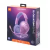 Laidinės ant galvos dedamos žaidimų ausinės JBL Quantum 100M2 — circumauralinės, 20–20000 Hz, 1,2 m laidas, violetinė