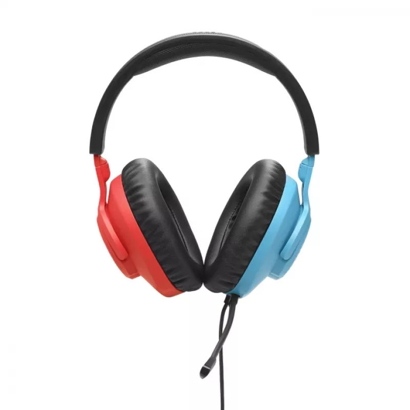 JBL Quantum 100N ausinės su laidu ant galvos Žaidimų Mėlyna, Raudona