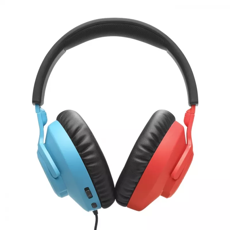 JBL Quantum 100N ausinės su laidu ant galvos Žaidimų Mėlyna, Raudona
