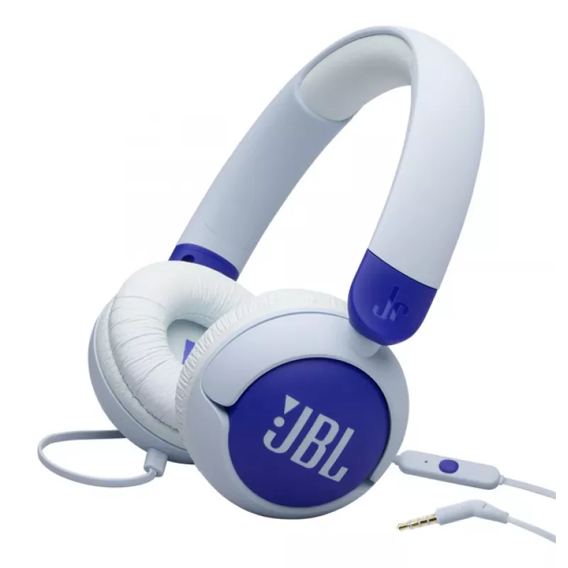 JBL Junior 320 ausinės su mikrofonu, laidinės, ant galvos, skambučiai/muzika, mėlynos