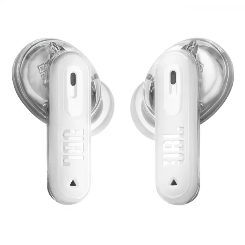 JBL Tune Beam 2 Ghost Edition ausinės Belaidis Į ausis įdedamos Muzikai/Kasdienai Bluetooth Baltos