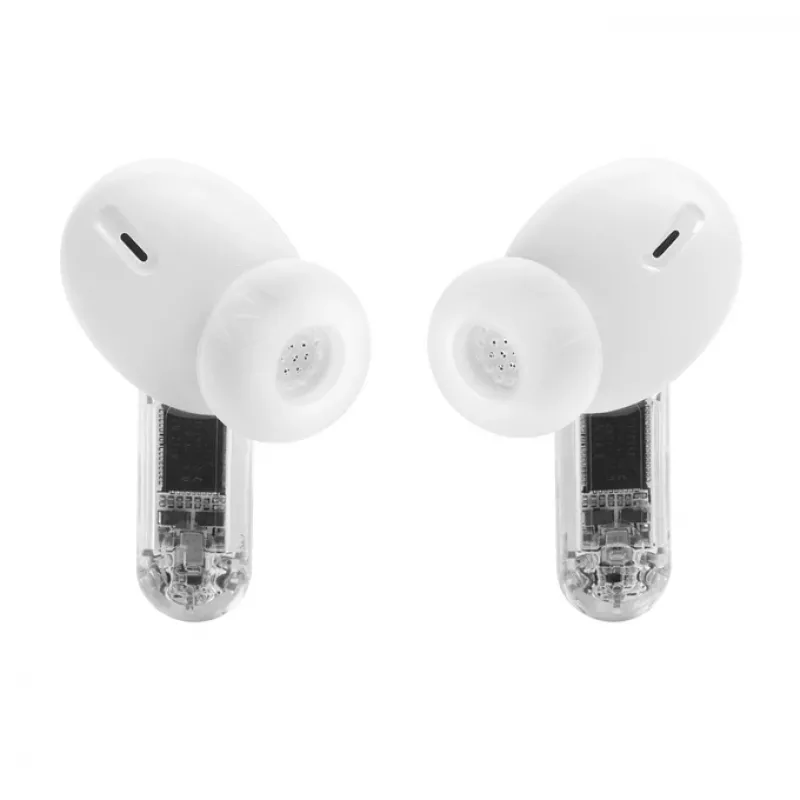 JBL Tune Beam 2 Ghost Edition ausinės Belaidis Į ausis įdedamos Muzikai/Kasdienai Bluetooth Baltos