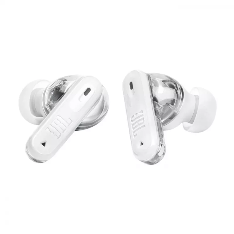 JBL Tune Beam 2 Ghost Edition ausinės Belaidis Į ausis įdedamos Muzikai/Kasdienai Bluetooth Baltos