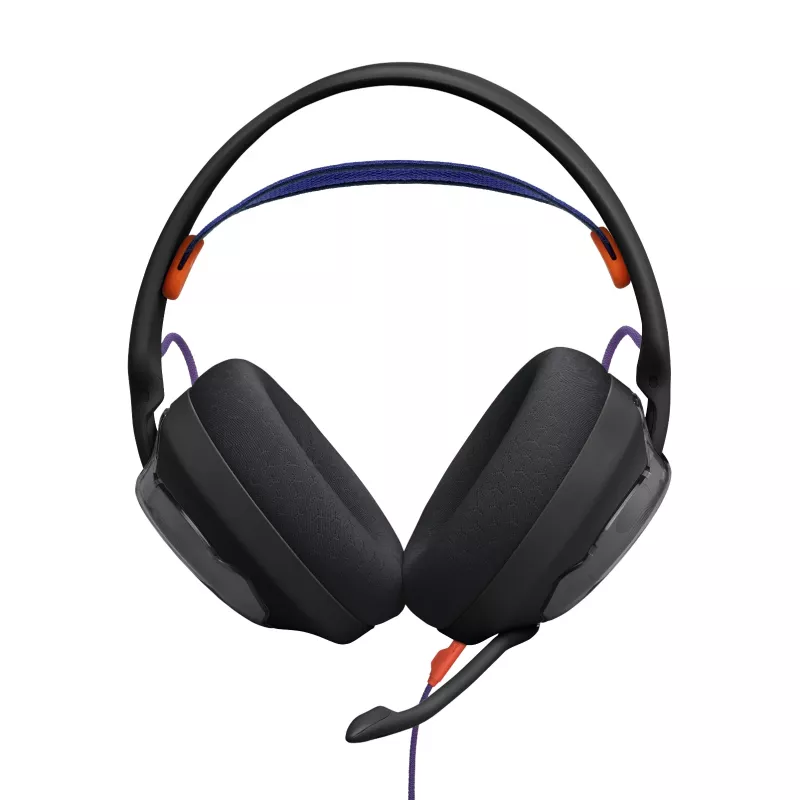 JBL Quantum 250 ausinės su laidu, ant galvos dedamos, žaidimams, juodos