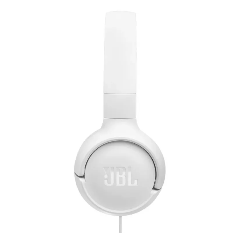 JBL Tune 520C USB-C ausinės laidinės galvos juostos pokalbiams / muzikai USB Type-C baltos