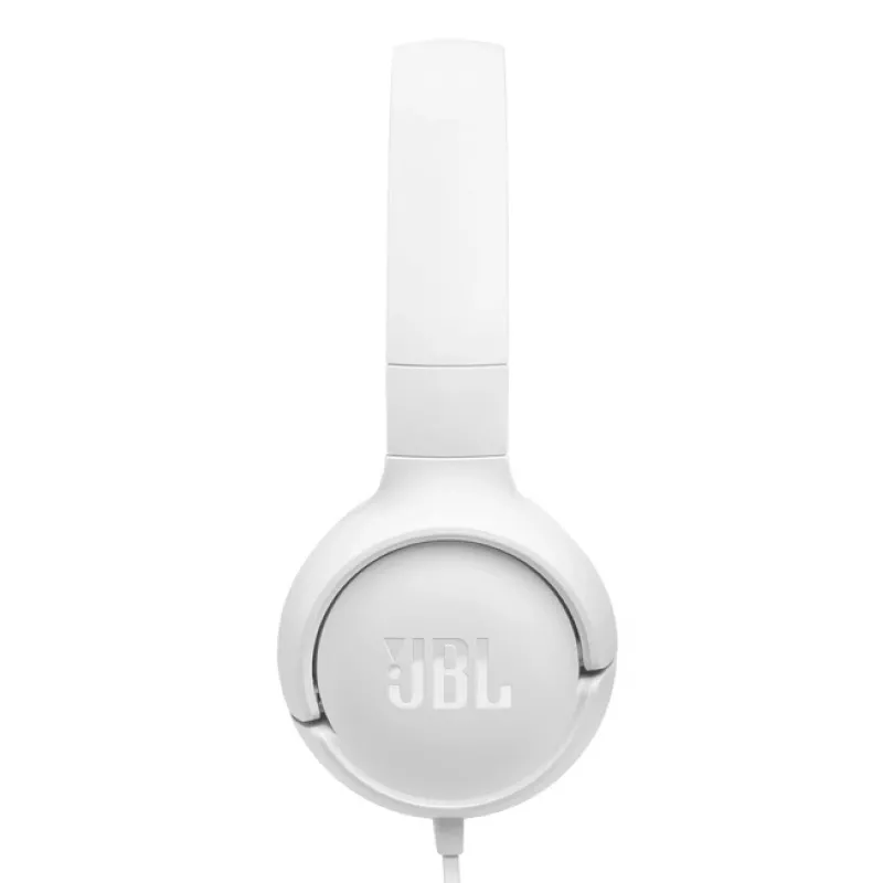 JBL Tune 520C USB-C ausinės laidinės galvos juostos pokalbiams / muzikai USB Type-C baltos