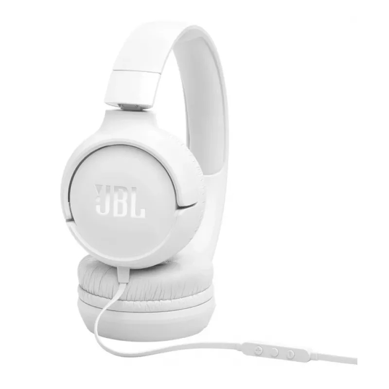 JBL Tune 520C USB-C ausinės laidinės galvos juostos pokalbiams / muzikai USB Type-C baltos