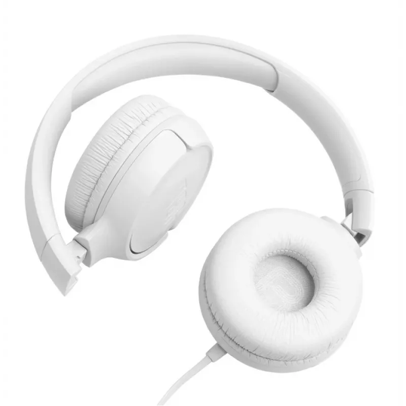 JBL Tune 520C USB-C ausinės laidinės galvos juostos pokalbiams / muzikai USB Type-C baltos