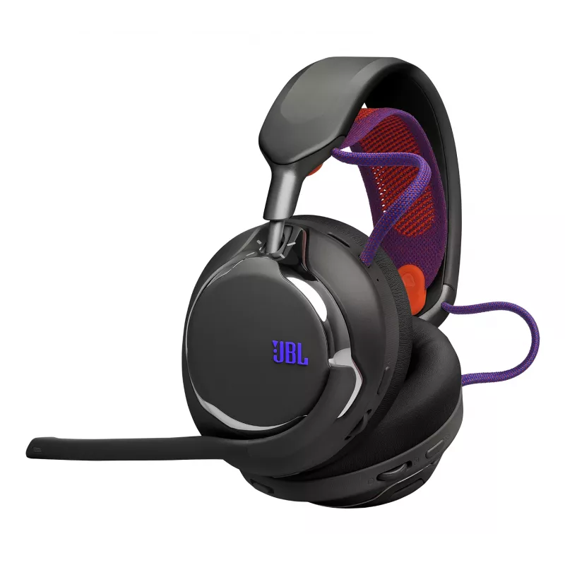 JBL Quantum 950 ausinės belaidės ant galvos skirtos žaidimams USB Type-C Bluetooth įkrovimo stovas juodos