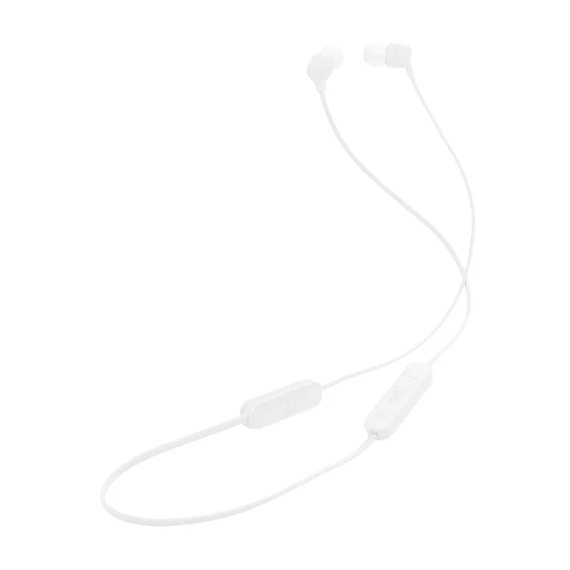 JBL Tune 135BT ausinės belaidės į ausis įdedamos skambučiams/muzikai Bluetooth baltos