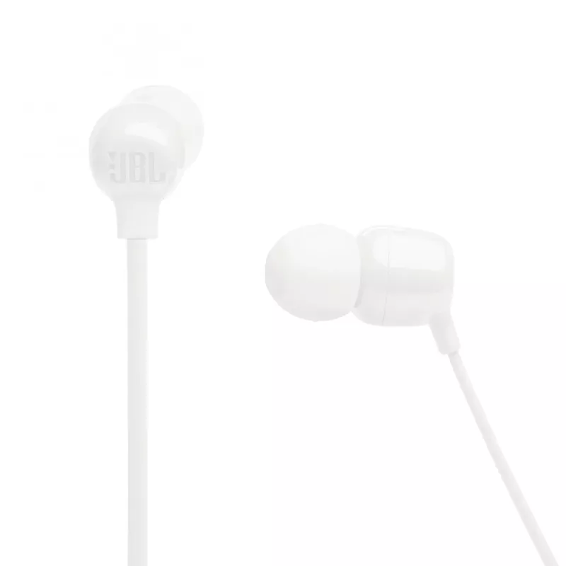 JBL Tune 135BT ausinės belaidės į ausis įdedamos skambučiams/muzikai Bluetooth baltos