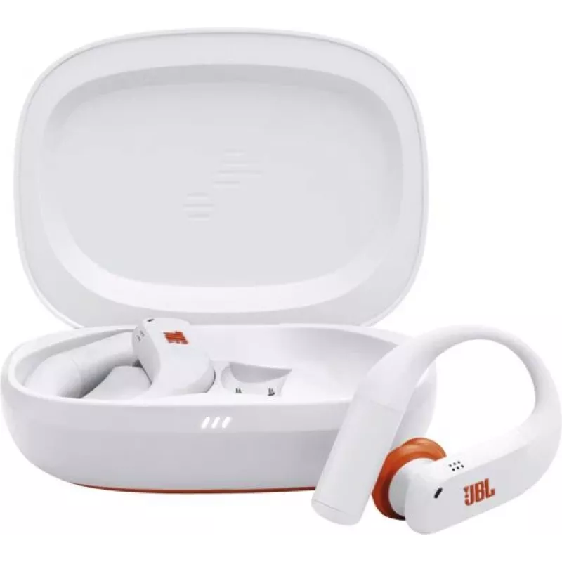 JBL Endurance Peak 4 ausinės belaidės į ausis įdedamos sportinės USB Type-C Bluetooth baltos