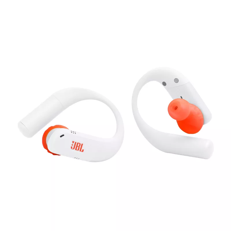 JBL Endurance Peak 4 ausinės belaidės į ausis įdedamos sportinės USB Type-C Bluetooth baltos