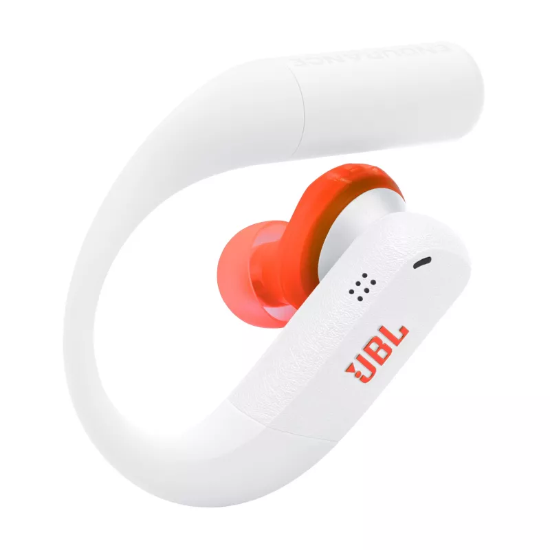 JBL Endurance Peak 4 ausinės belaidės į ausis įdedamos sportinės USB Type-C Bluetooth baltos