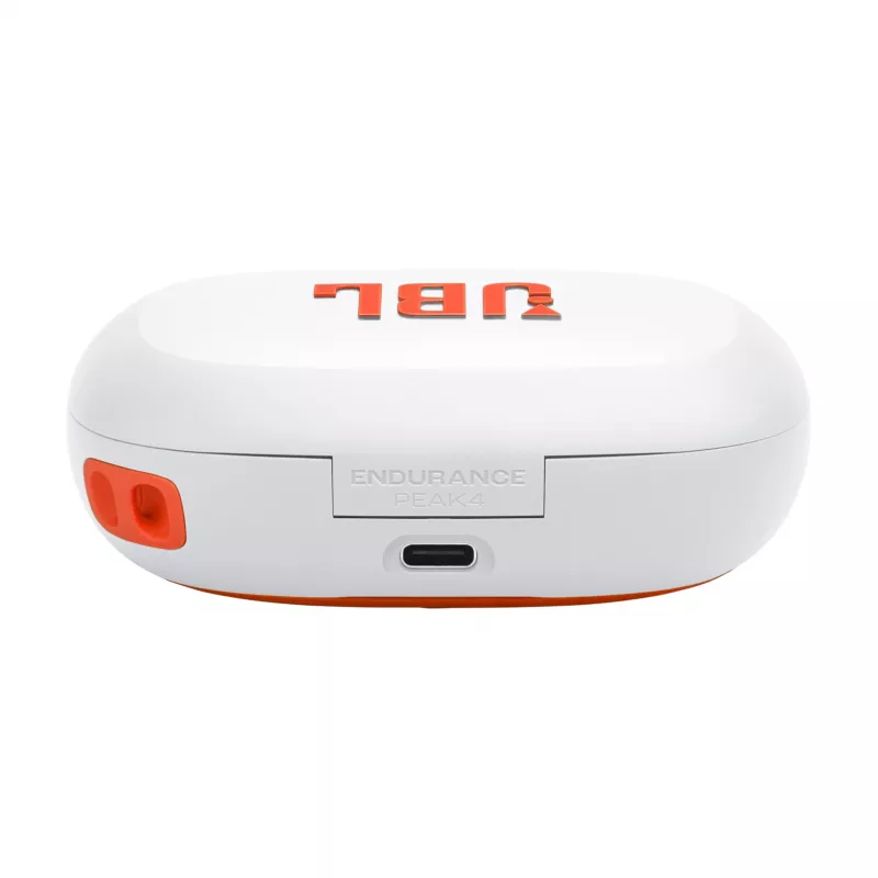 JBL Endurance Peak 4 ausinės belaidės į ausis įdedamos sportinės USB Type-C Bluetooth baltos
